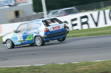 Morten Schmidt i VW Golf II 2.0 - På "grønt" E85 brændstof
(Foto: Gripping Media)